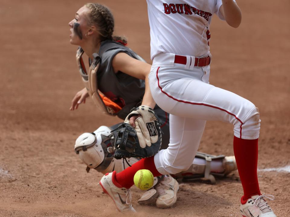 Spanish Fork plays Bountiful in the 5A softball championship game at the Miller Park Complex in Provo on Friday, May 26, 2023. Spanish Fork won 8-4. | Kristin Murphy, Deseret News