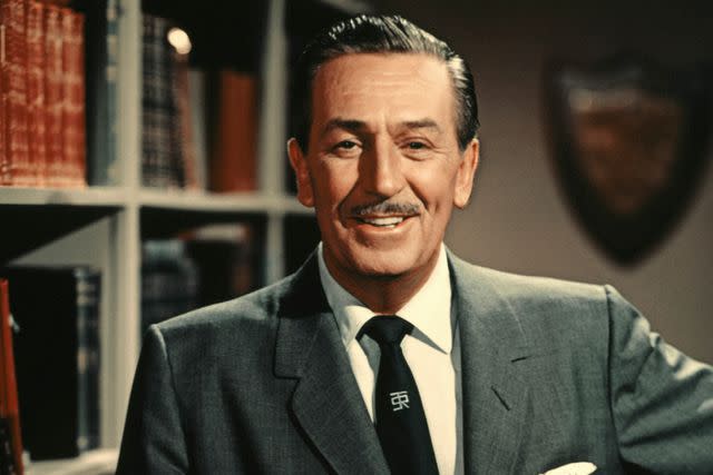 <p>Screen Archives/Getty</p> Animator and Film producer, Walt Disney, 1960