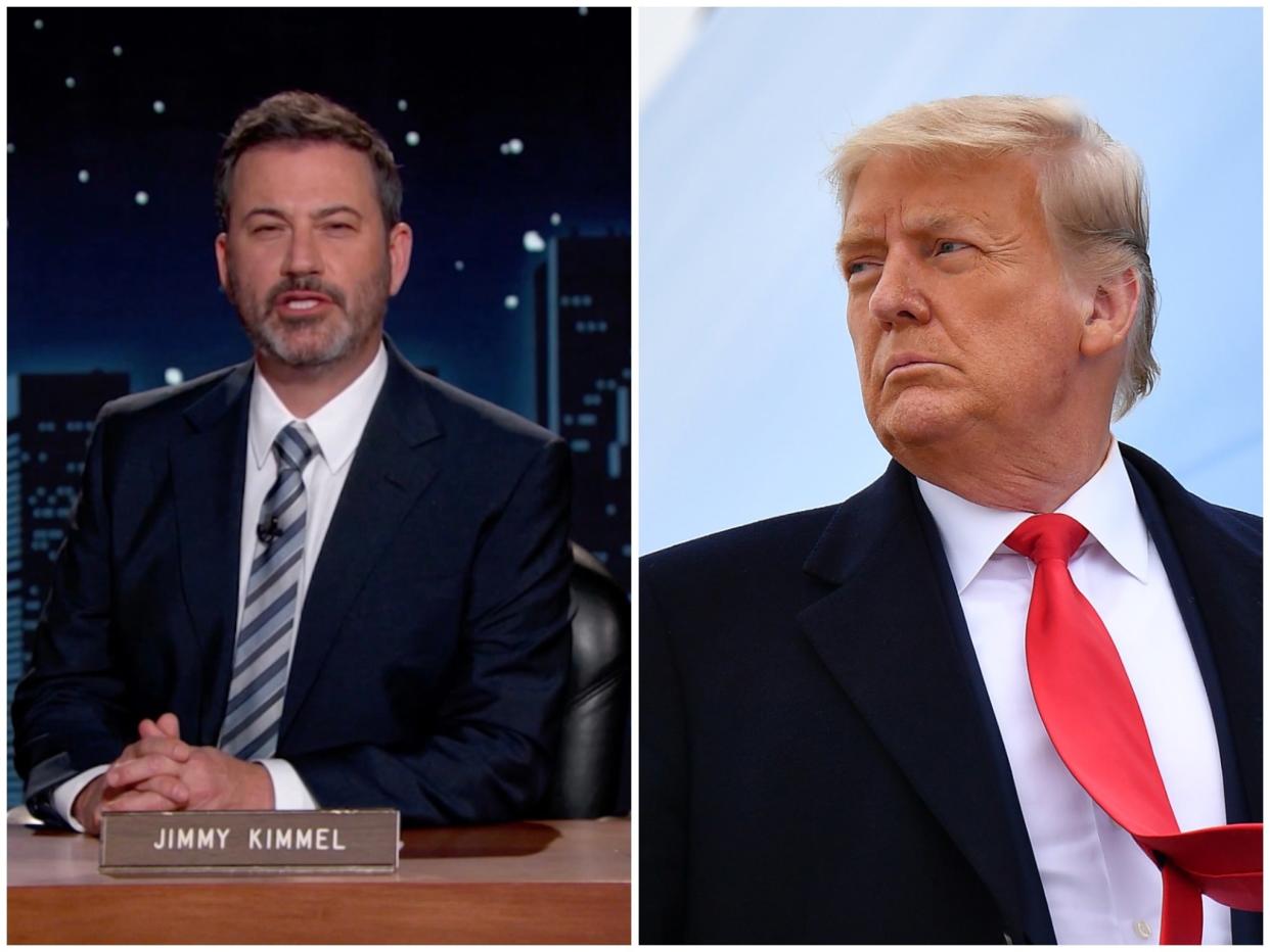 Jimmy Kimmel and Donald Trump (Getty)