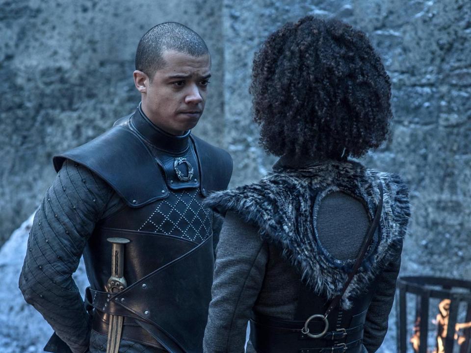 Grey Worm Missandei Game of Thrones season 8 episode 2 Helen Sloan HBO 12