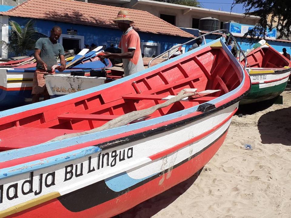 Pescadores en Tarrafal.