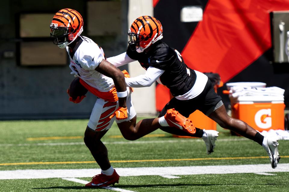 Cincinnati Bengals cornerback Mike Hilton made plays all over the field during practice on Tuesday.