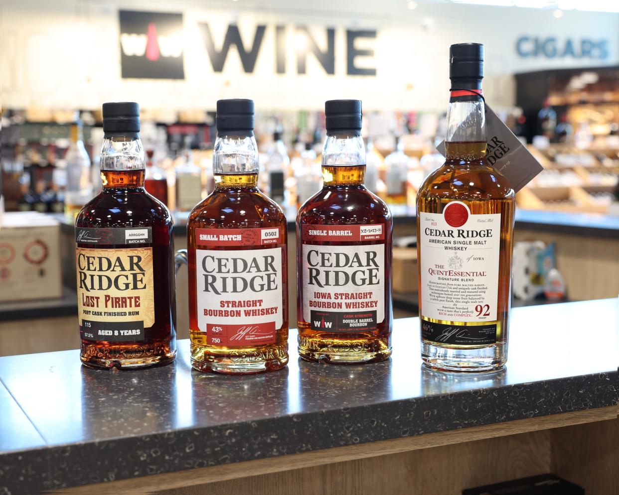 Cedar Ridge Distillery from Swisher, Iowa, was established in 2005 and sold its first spirits in 2010.