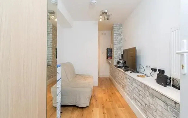 This flat appears to be just a corridor with a door at each end. Photo: Zoopla