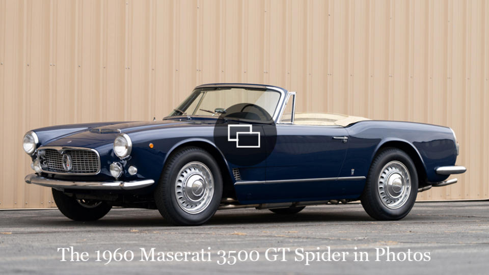 A 1960 Maserati 3500 GT Spider.