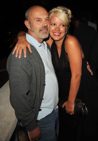<p>George Pimentel/WireImage</p> Keith Allen and Lily Allen in May 2008 in France