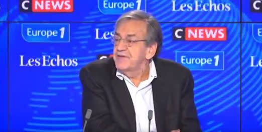 Alain Finkielkrault sur le plateau du Grand rendez-vous Europe 1/Les Echos/CNews (Photo: Capture Europe 1)