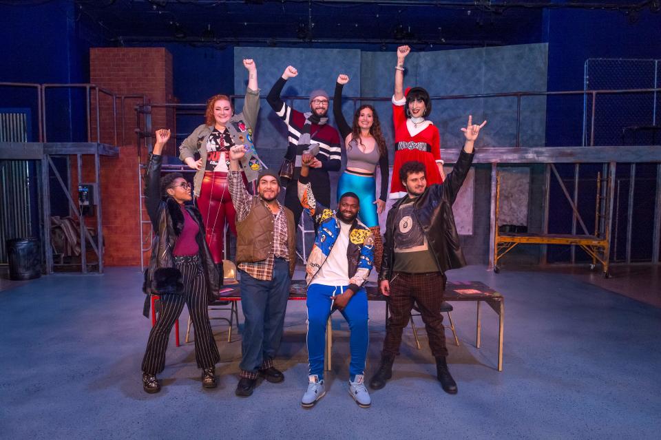 The cast of Amarillo Little Theatre's production of "RENT" includes Brooklynn King, Colton Harada, Kallie Huckabay, Kiara Tennille, Jay Hayes, Frank Salazar, Ashton Colbert and Brendan King.