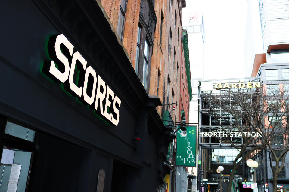 Scores stands in the shadow of the Garden.