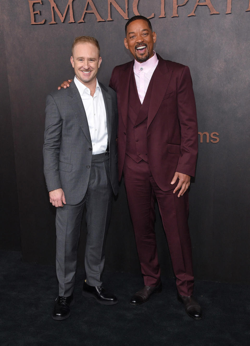 Ben Foster et Will Smith à l'avant première