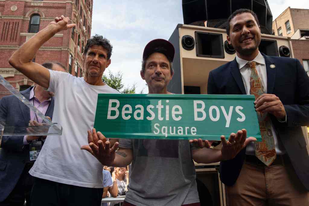 Last year, surviving Beastie Boys, Mike D and Adrock, attended their co-naming event. AFP via Getty Images