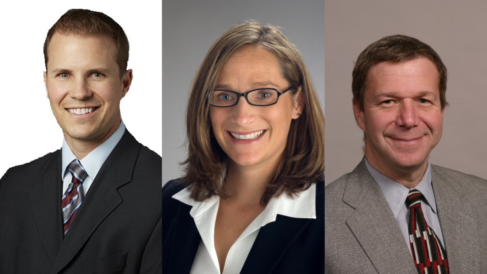 From left: Dr. Marcus Kret, Dr. Colleen Hupp, and Dr. Eric Weinstein of Colorado Cardiovascular Surgical Associates and co-founders of LifeFlow Partners