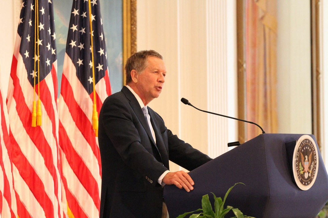 Ohio Governor John Kasich speaks at the Nixon Library on May 1, 2017. (Photo: Courtesy of the Nixon Foundation)