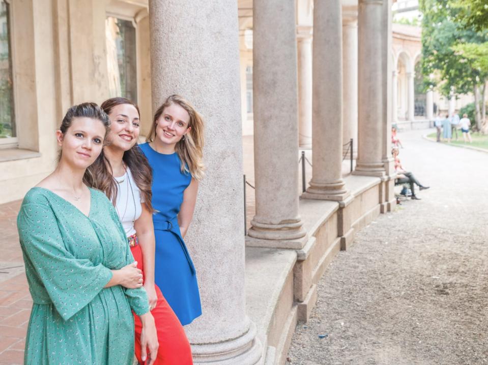 Da sinistra: Monica Pianosi (34 anni), Martina Caiazzo (32 anni) e Jehanne Oostra (30 anni) (foto: Simone Sangalli)