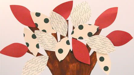 wood tree easy thanksgiving kids crafts