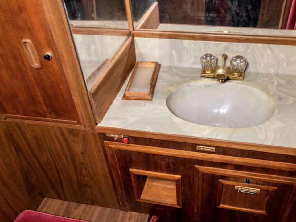 Toliet on board Elvis Presley's Lockheed Jetstat