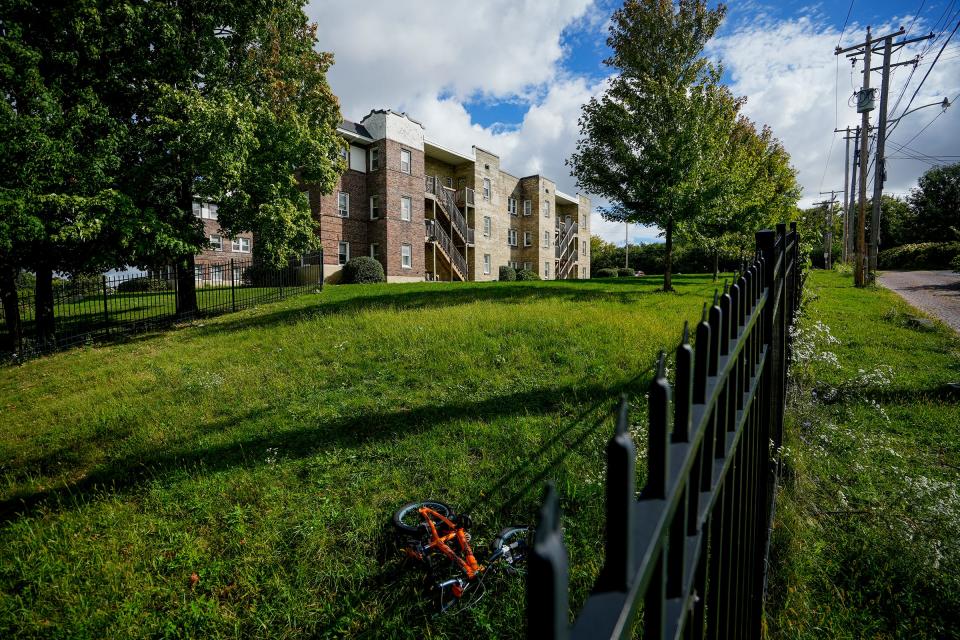 The lot where Jeffrey Dahmer's apartment building used to be Friday, Sept. 23, 2022, at 924 N. 25th St., Milwaukee. The Oxford Apartments were purchased by the Campus Circle Project, a public/private organization affiliated with Marquette University, and razed in 1992.