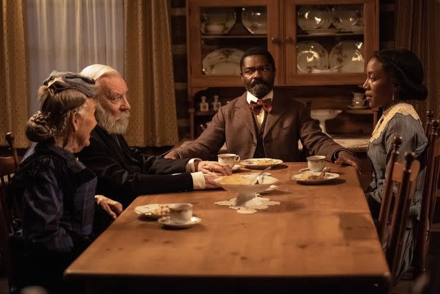 <p>Lauren Smith/Paramount+</p> Donald Sutherland in 'Lawmen: Bass Reeves' in 2023