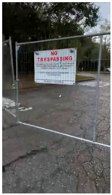 A still image from video shot by Leon County Commissioner David O'Keefe during his visit Jan. 25, 2024, to the future site of the Tallahassee Police Department's headquarters. The image was included in City Commission agenda materials.