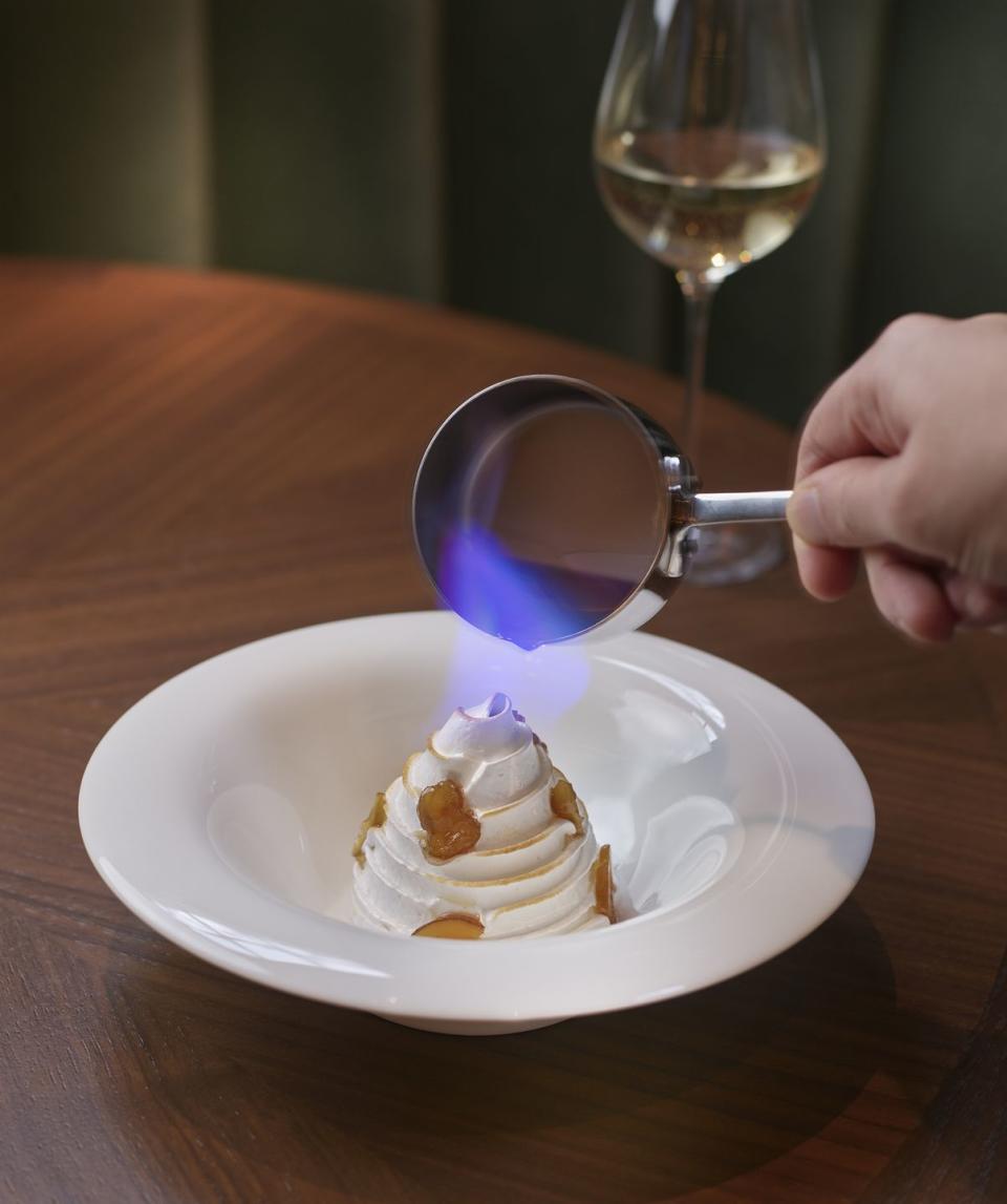 baked mont blanc at cafe boulud