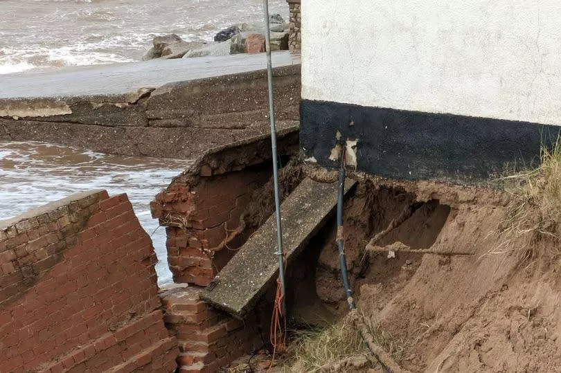 Coastwatch House in Exmouth was severely damaged during the storm -Credit:NCI Exmouth