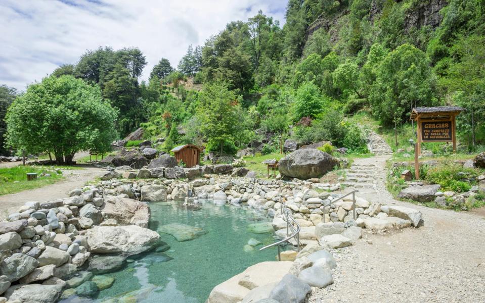 Looks idyllic but the Termas Los Pozones springs in Chile can catch you out - ALAMY