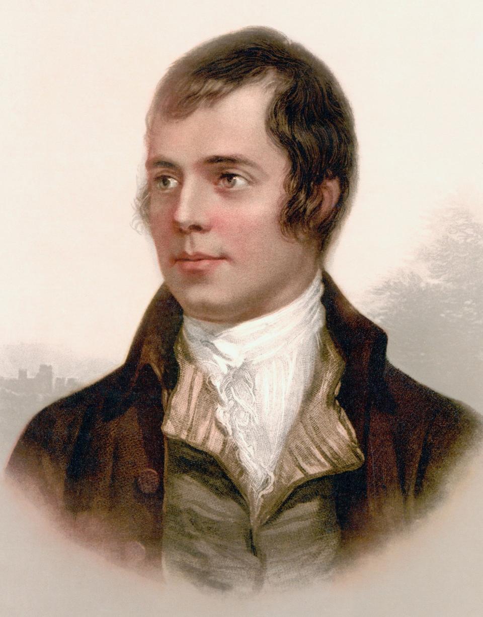 Portrait of Robert Burns painted by Alexander Nasmyth