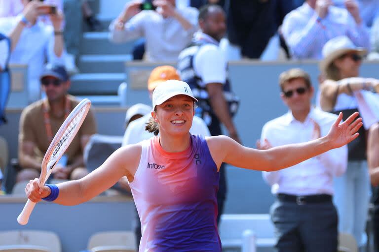 Iga Swiatek ganó Roland Garros en 2020, 2022 y 2023: quiere su cuarta corona, este sábado