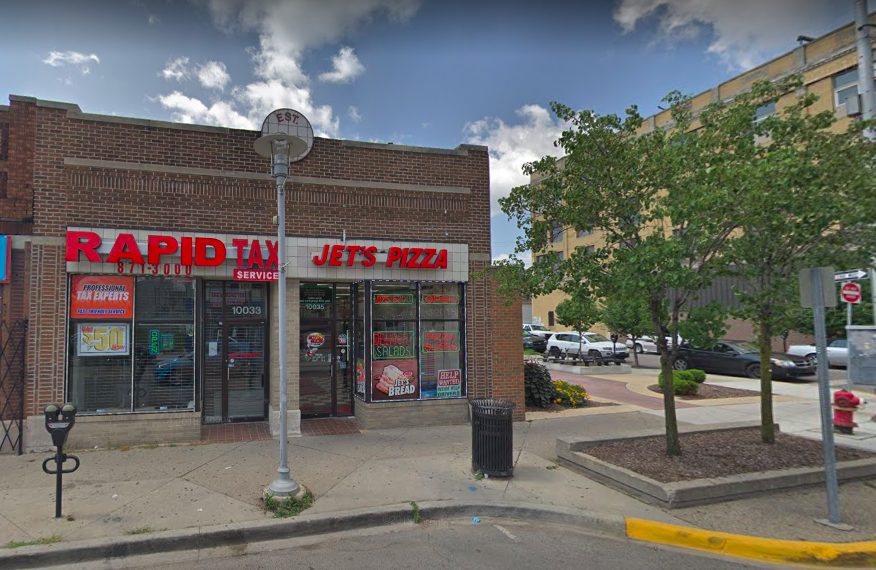 The Jet’s Pizza restaurant in Hamtramck, Michigan. Source: Google Maps