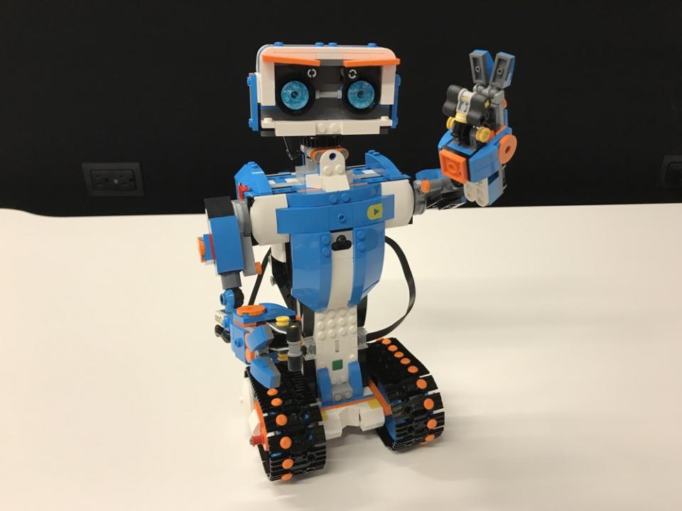 Vernie looks like “Short Circuit’s” Johnny 5, but, you know, made of legos.