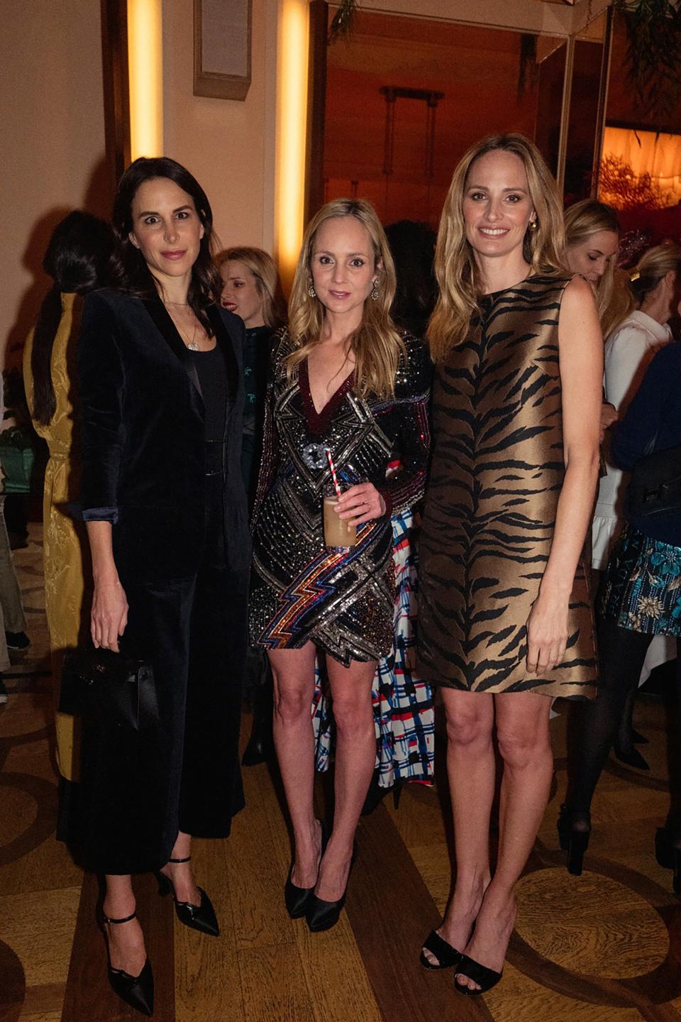 Caroline Sieber, Devon Radziwill and Lauren Santo Domingo at an intimate dinner held by Moda Operandi for Carolina Herrera