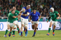 A final group game and the wear and tear is evident on Samoa’s Kane Le'Aupepe. Shaun Botterill (Getty Images) took the picture and explains: “Kane Le'Aupepe of Samoa is covered in strapping...but still giving 100% for his country.”