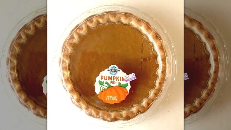 Kroger Bakery Pumpkin Pie package