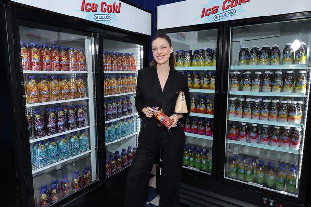 <p>Cindy Ord/Getty Images for Snapple Solar Speakeasy</p> Nicola Peltz Beckham in April 2024