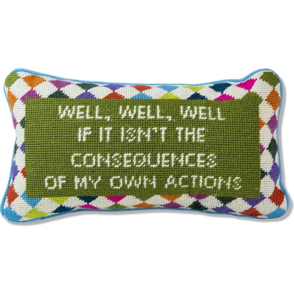 <p><a href="https://go.redirectingat.com?id=74968X1596630&url=https%3A%2F%2Fwww.maisonette.com%2Fproduct%2Fwell-well-well-needlepoint-pillow&sref=https%3A%2F%2Fwww.oprahdaily.com%2Flife%2Frelationships-love%2Fg42124074%2Funique-gifts-for-women%2F" rel="nofollow noopener" target="_blank" data-ylk="slk:Shop Now;elm:context_link;itc:0;sec:content-canvas" class="link ">Shop Now</a></p><p>Decorative Pillow</p><p>maisonette.com</p><p>$86.40</p><span class="copyright">Furbish Studio</span>