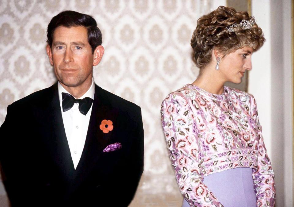 Prince Charles And Princess Diana On Their Last Official Trip Together - A Visit To The Republic Of Korea (south Korea).they Are Attending A Presidential Banquet At The Blue House In Seoul