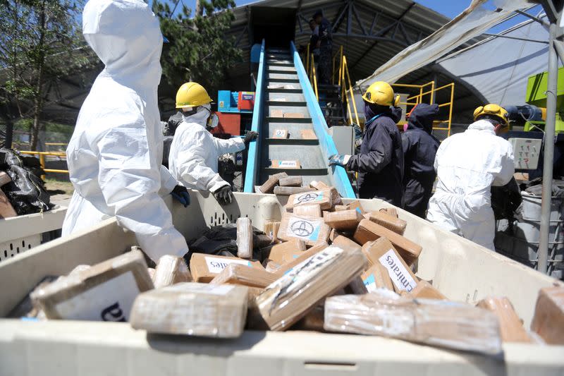 Ecuador destroys over 20 tonnes of seized drugs