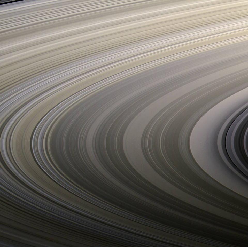 Saturn’s rings display their subtle colors in this view captured on Aug. 22, 2009, by NASA’s Cassini spacecraft.