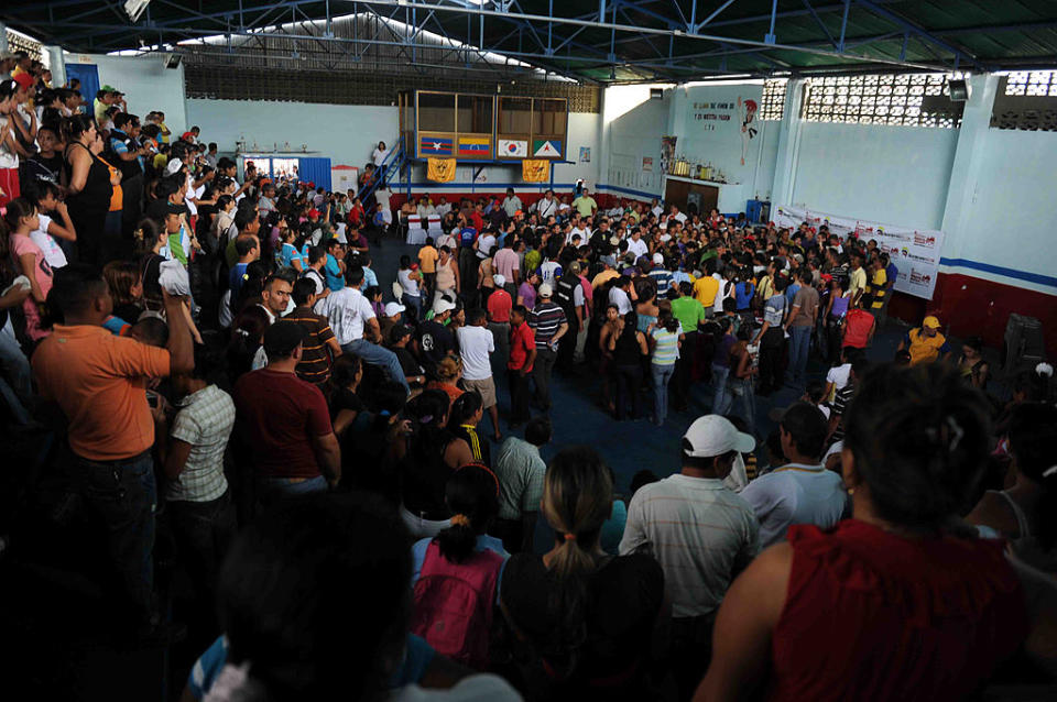 People attend the funeral of Edwin Valero in El Vigia, VenezuelaAFP