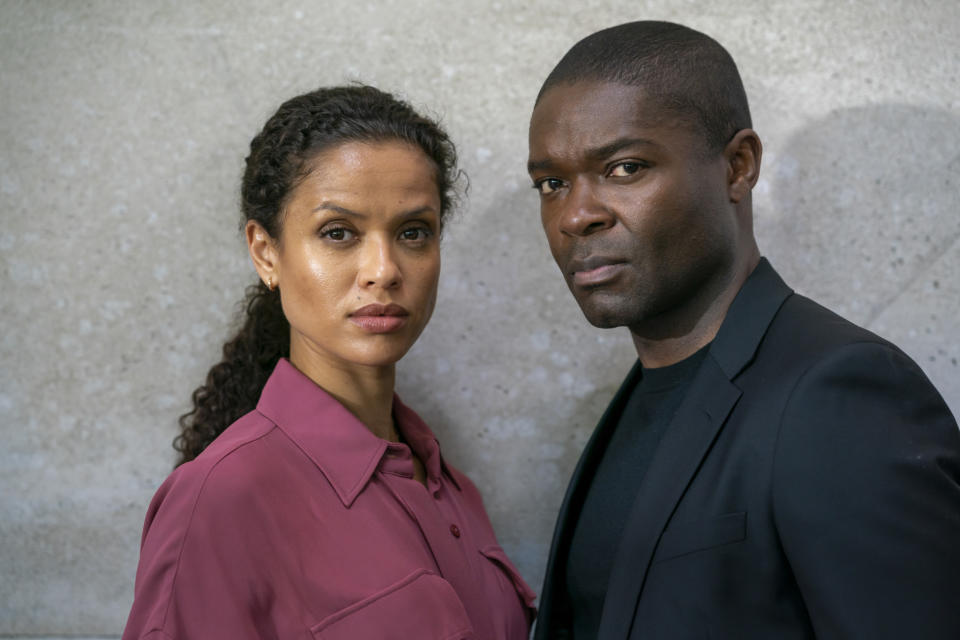 Gugu Mbatha-Raw and David Oyelowo in The Girl Before on Crave in Canada and HBO Max in the U.S. on Feb. 10 (Photograph by Amanda Searle/ HBO Max)