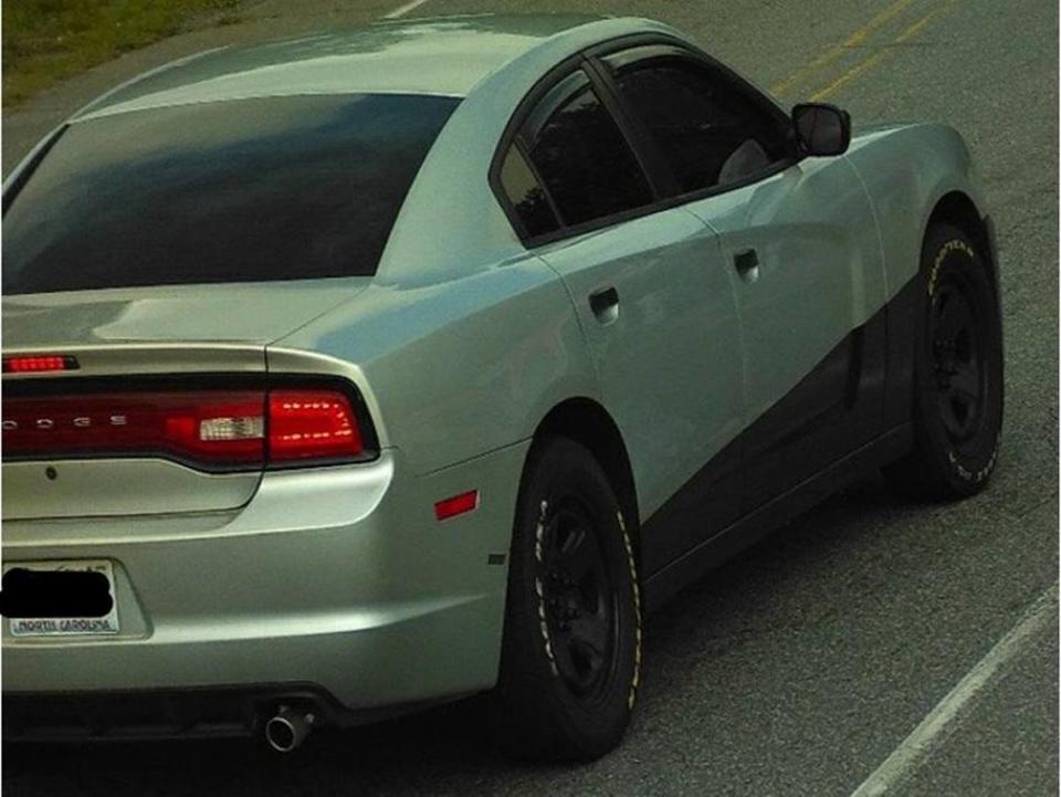 Serial rape suspect Michael Brandon Shinn drove this silver Dodge Charger with a black stripe, police said.