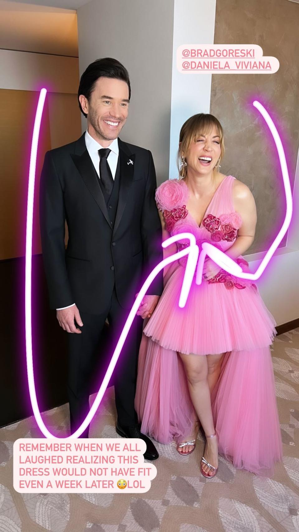 The actress shared a behind-the-scenes moment from the 2022 Emmy's. (Photo: Instagram)