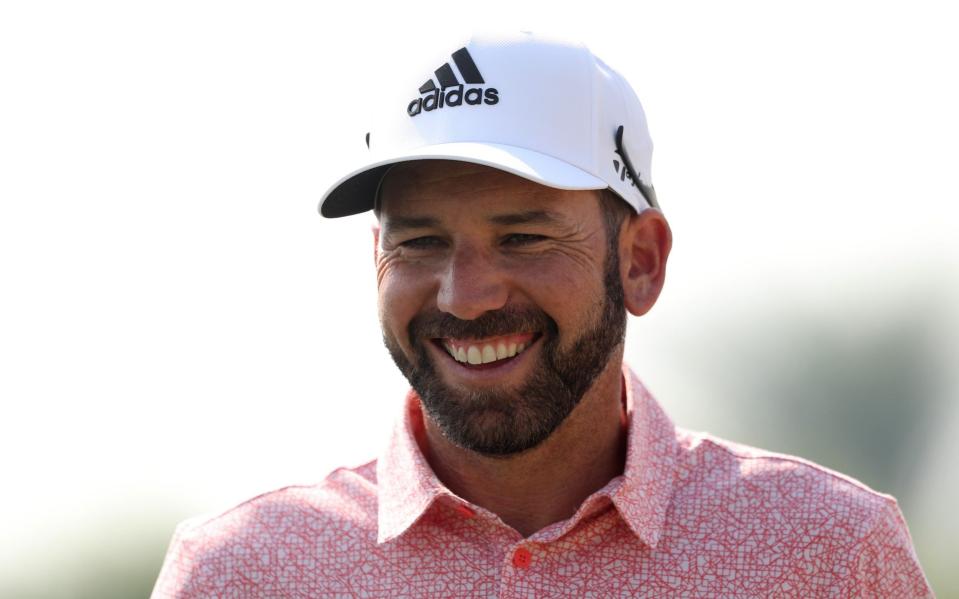 Sergio Garcia of Spain looks on during the pro-am prior to the Slync.io Dubai Desert Classic at Emirates Golf Club on January 26, 2022 in Dubai, United Arab Emirates - Getty Images Europe