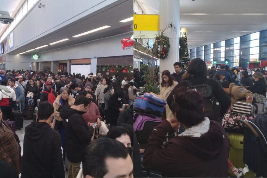 ¡En plena Nochebuena!; vuelos retrasados en Aeropuerto Internacional de Tijuana causan caos