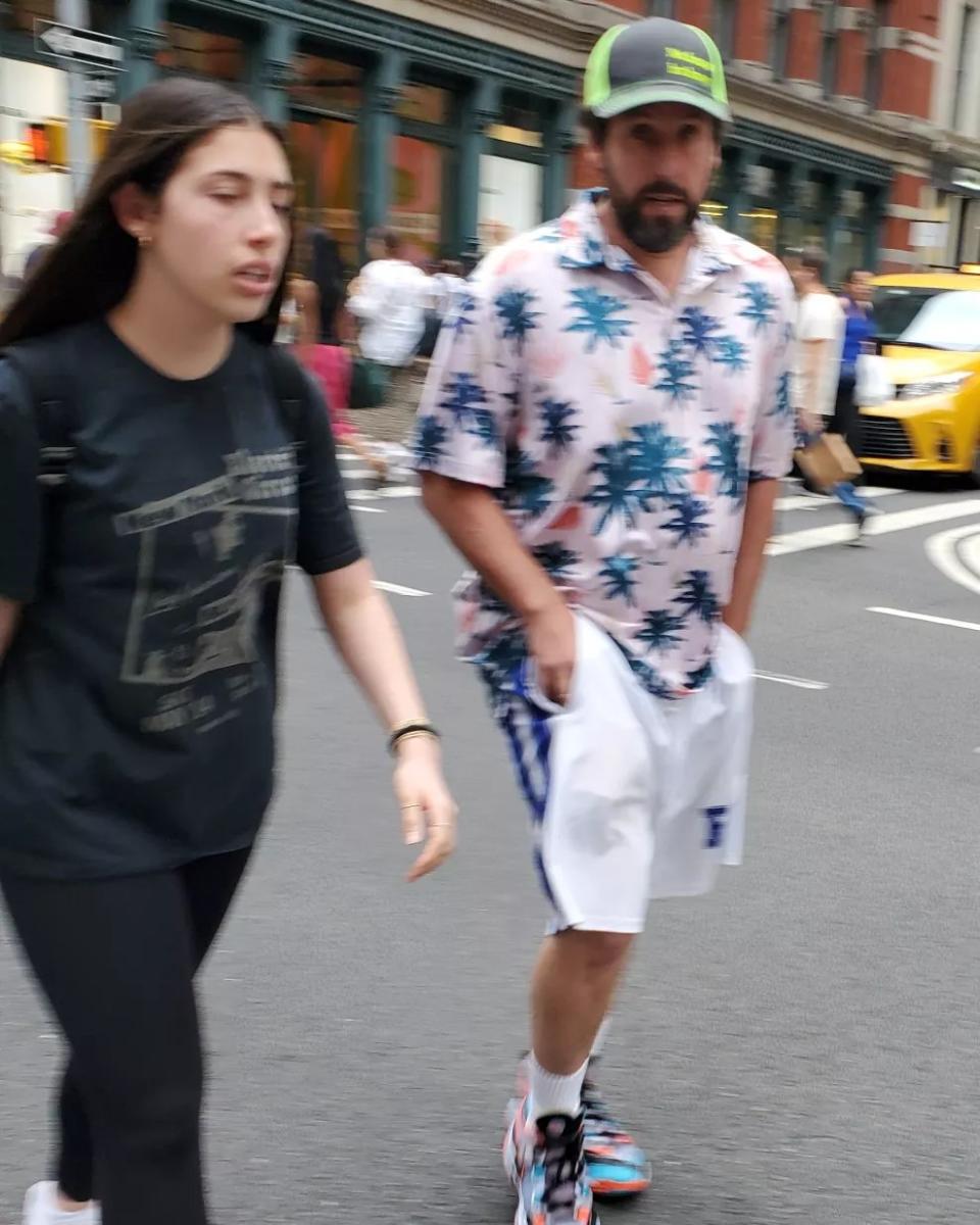 Adam Sandler Steps Out For A Stroll With His Look Alike Daughter Sadie In Nyc Photos 1329