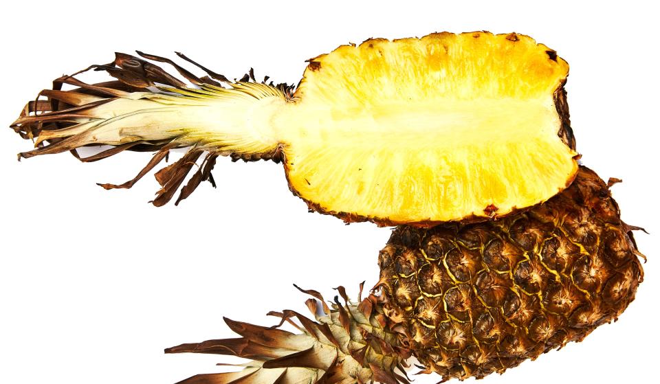 Because people in grocery stores get mad when you just cut off a piece and try it. Here's how to tell if a pineapple is ripe before you buy it.