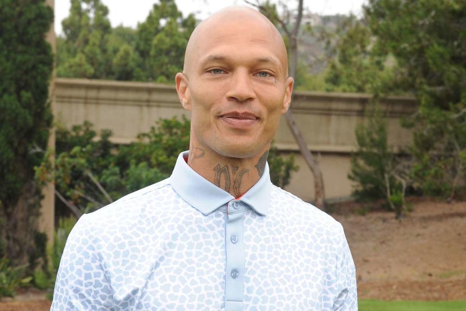 <p>Amy Graves/Getty</p> Jeremy Meeks at the Boxing WAGs Association 2nd Annual Celebrity Golf Classic