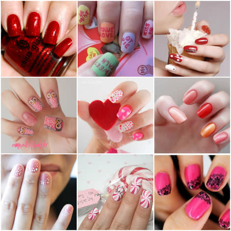 12 pretty valentine's day nail designs