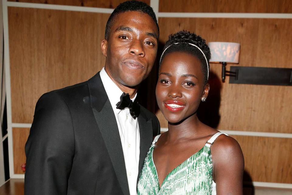 Lupita Nyong'o and Chadwick Boseman