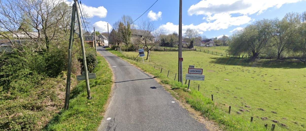 Lesline Ravel résidait avec son mari Hervé et leurs deux enfants à Lascaux en Corrèze. - Google Streetview